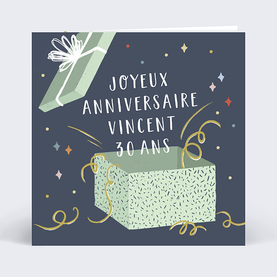 Carte anniversaire Special Gift Recto