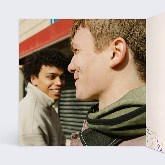 Carte anniversaire Tortue en retard Intérieur Gauche