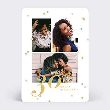 Carte anniversaire adulte Happiest Birthday