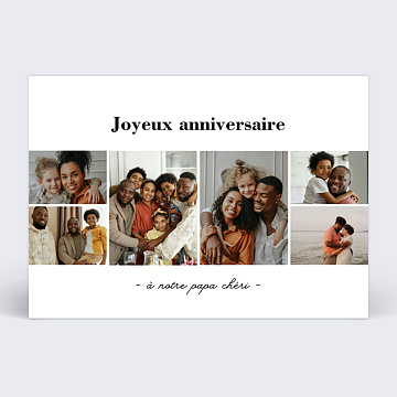 Carte anniversaire adulte Jolis Souvenirs