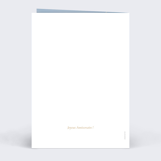 Carte anniversaire Guirlande photo Verso