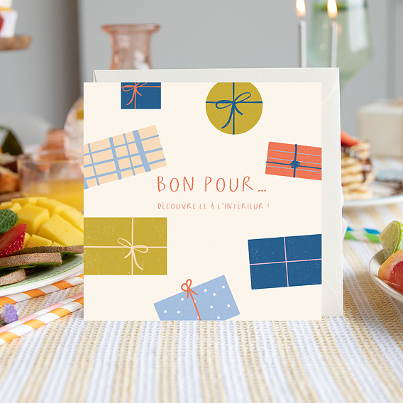 Carte anniversaire Carte Cadeaux Après 1