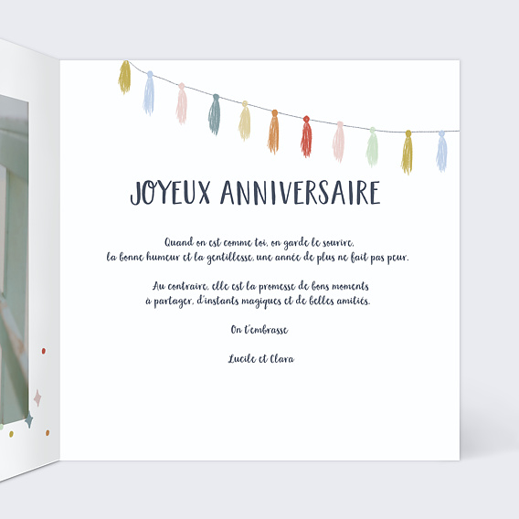 Carte anniversaire Special Gift Intérieur Droit