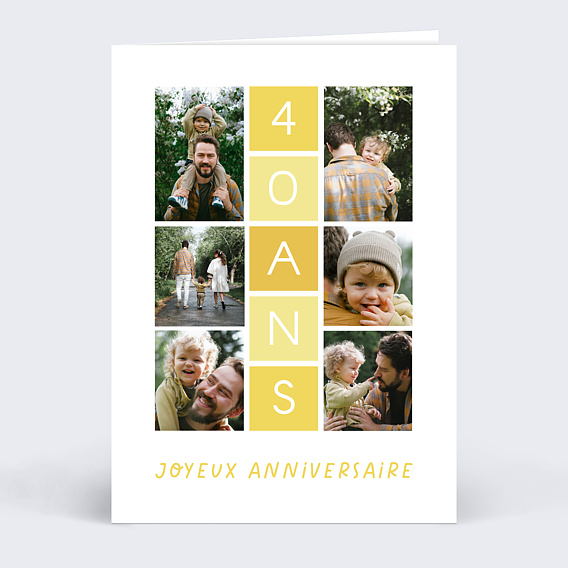 Carte anniversaire Marelle anniversaire