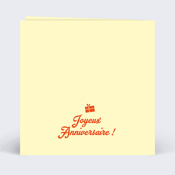 Carte anniversaire Cadeau Exceptionnel Verso