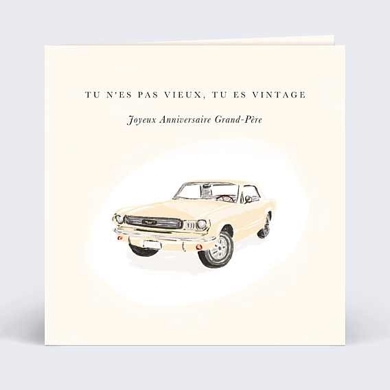 Anniversaire Adulte Voiture Vintage