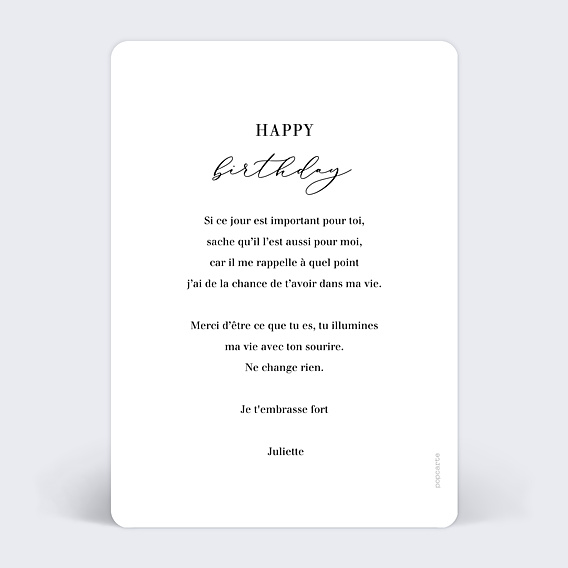 Anniversaire Adulte Effet de Texte