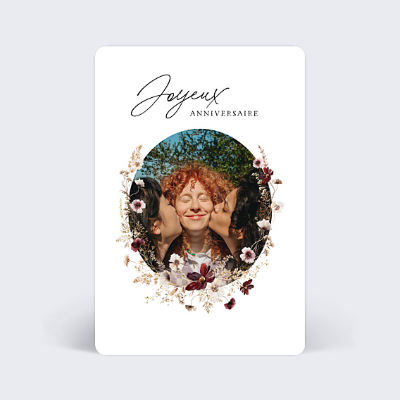 Anniversaire Adulte Couronne de Fleurs Sauvages