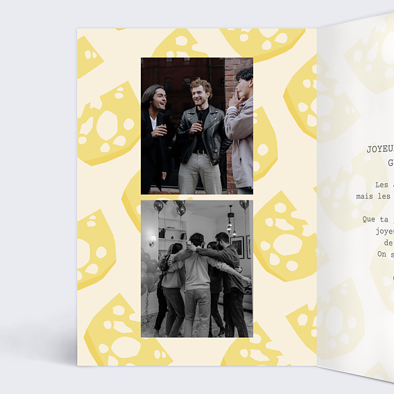 Carte anniversaire Bien vieillir Intérieur Gauche