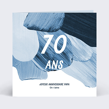 Carte anniversaire adulte Azure