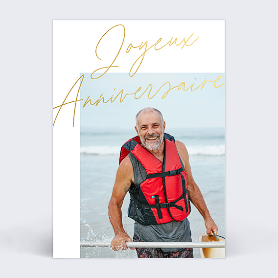 Anniversaire Adulte Plume Manuscrite