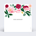 Carte anniversaire Eclat Floral Verso