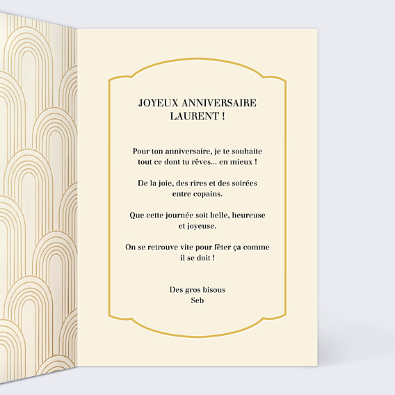 Anniversaire Adulte Portrait univers Gatbsy