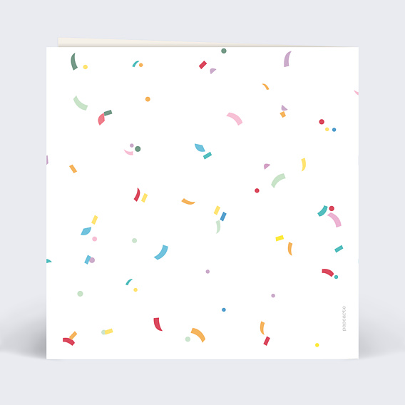 Carte anniversaire Petit polaroid  Verso