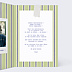 Carte anniversaire Vintage stripes Intérieur Droit