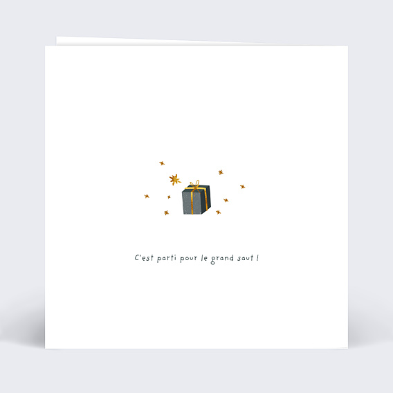 Carte anniversaire Bon Pour Parachute  Verso