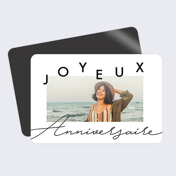 Carte anniversaire Destructuré