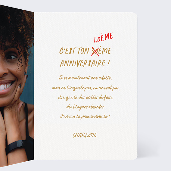 Anniversaire Adulte Gold
