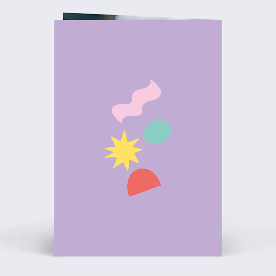 Carte anniversaire Couleurs Verso