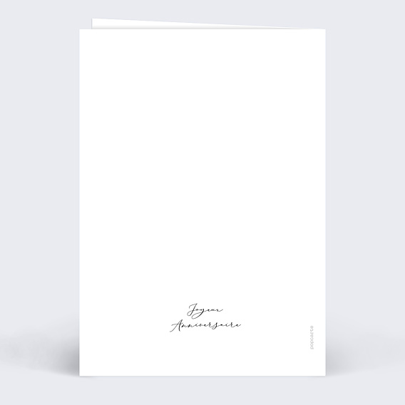Carte anniversaire Manuscrite Verso