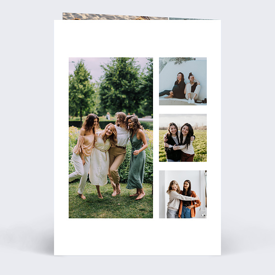 Carte anniversaire Multi-photos Extrême Verso