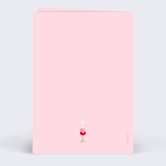 Carte anniversaire Partner in Wine Verso