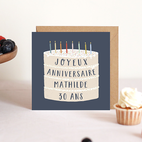 Carte anniversaire Giant Birthday Cake Après 4