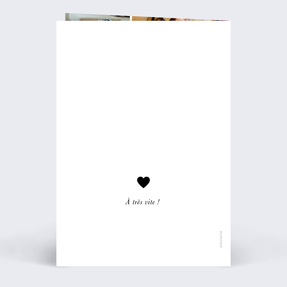 Carte anniversaire Multi Photo Festif Verso