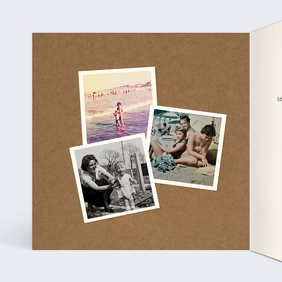 Anniversaire Adulte Kraft Vintage