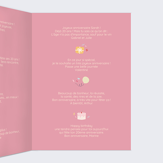Anniversaire Adulte Accumulation Festive