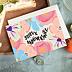 Carte anniversaire adulte Parterre fleuri Après 1