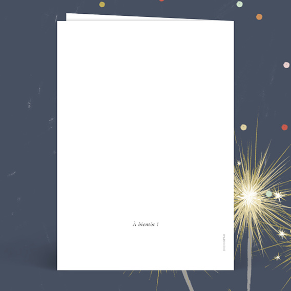 Carte anniversaire Double étiquette Verso