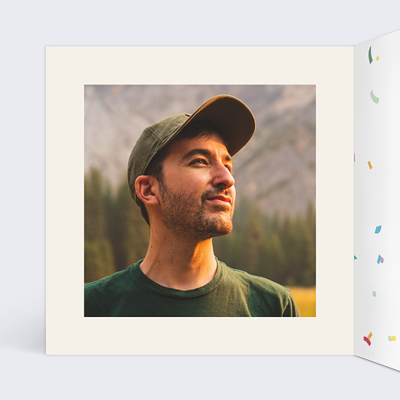 Carte anniversaire Petit polaroid  Intérieur Gauche