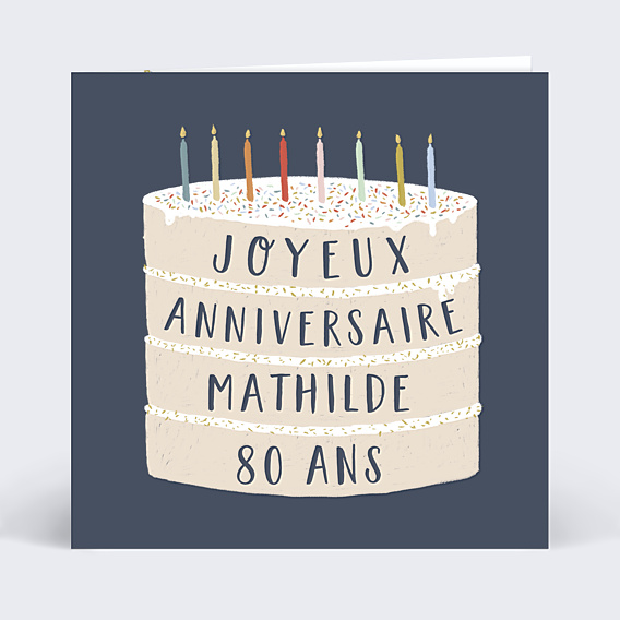Carte anniversaire Giant Birthday Cake