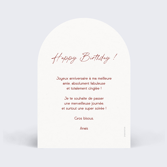 Anniversaire Adulte Cadre noué
