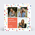 Carte anniversaire adulte Confettis Colorés
