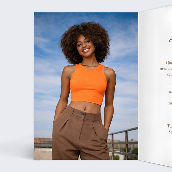 Carte anniversaire Amis en manga Intérieur Gauche