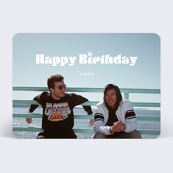 Carte anniversaire Pleine Page