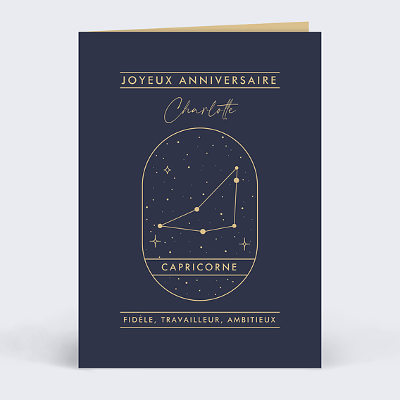 Carte anniversaire Signe Astrologique