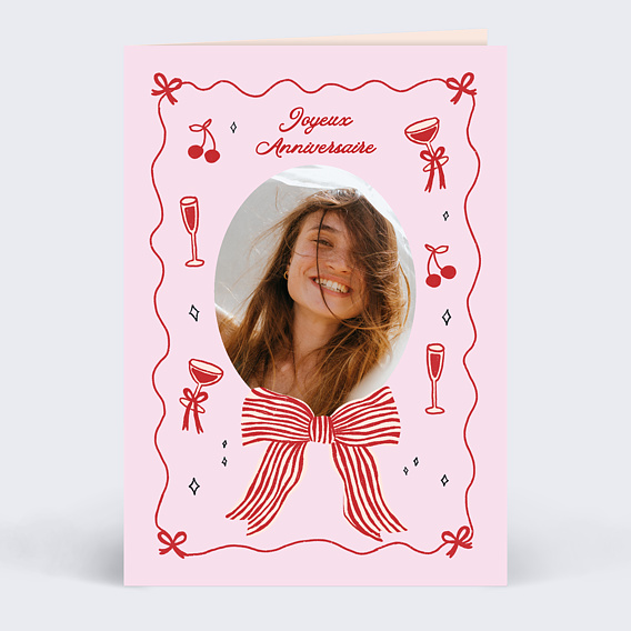 Carte anniversaire Gros nœud