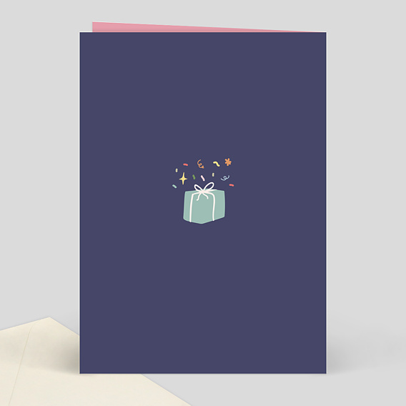 Carte anniversaire Accumulation Festive Verso