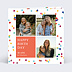 Carte anniversaire Confettis Colorés