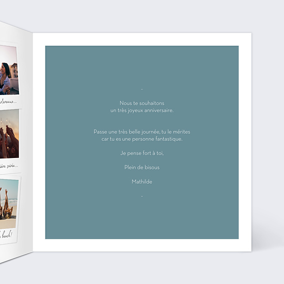Anniversaire Adulte Multi Photos Polaroids