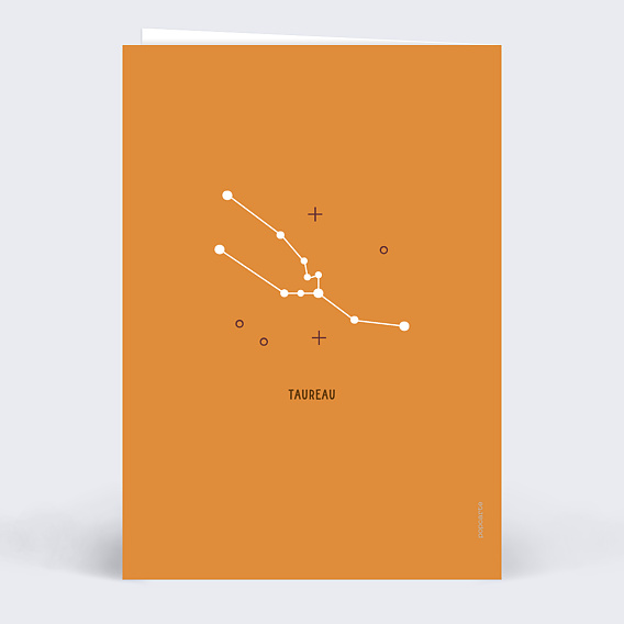 Carte anniversaire Astro Taureau Verso