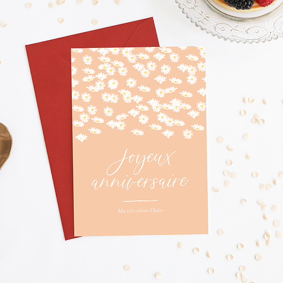 Carte anniversaire Marguerite Après 4
