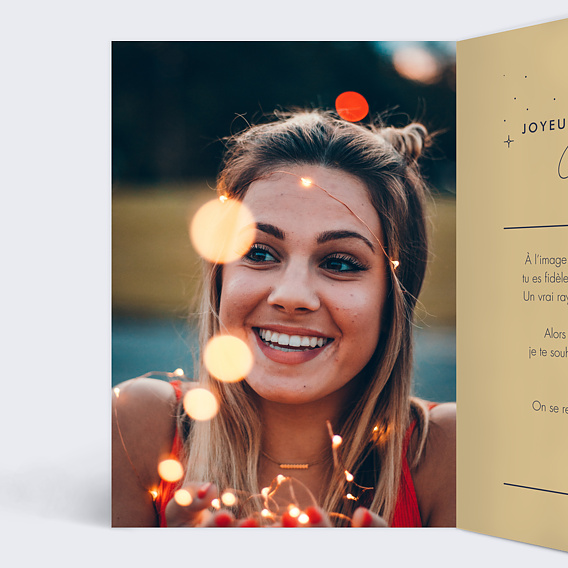 Carte anniversaire Signe Astrologique Intérieur Gauche