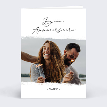 Carte anniversaire adulte Manuscrite