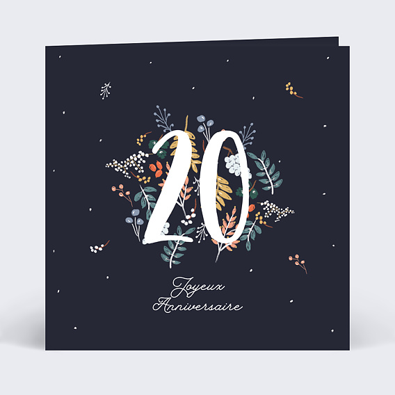 Carte anniversaire Folklore