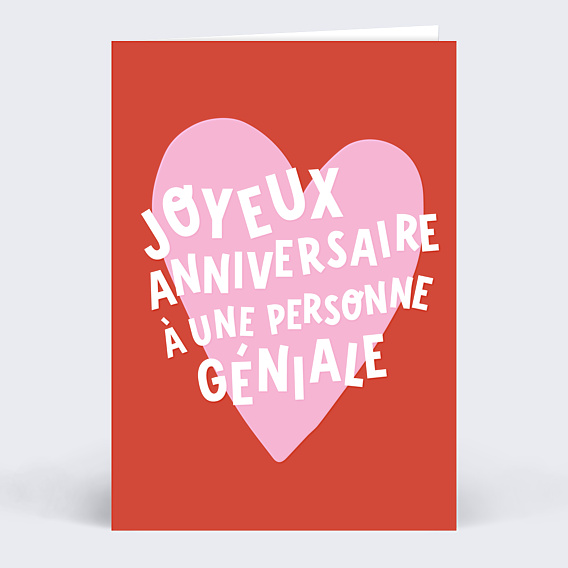 Anniversaire Adulte Coeur Génial