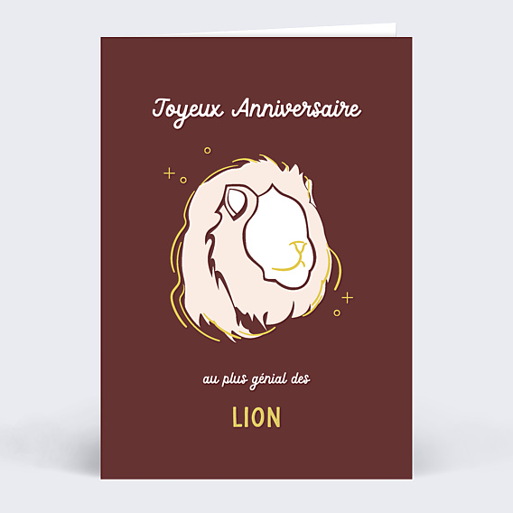Anniversaire Adulte Astro Lion